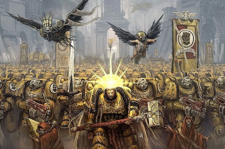 My favorite Space Marines chapter, the Imperial Fists!